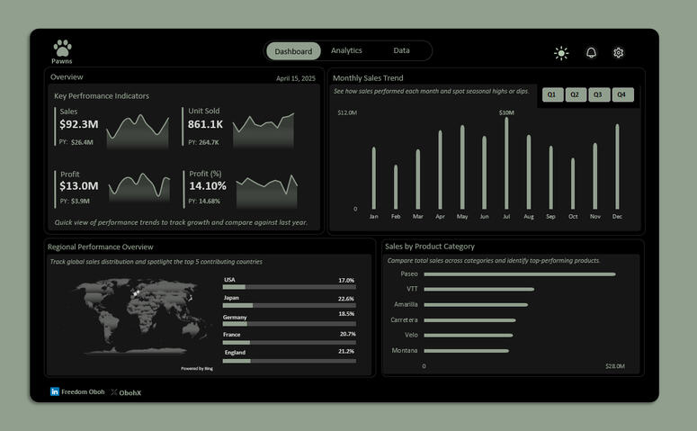 Pawn's Sales - Excel
